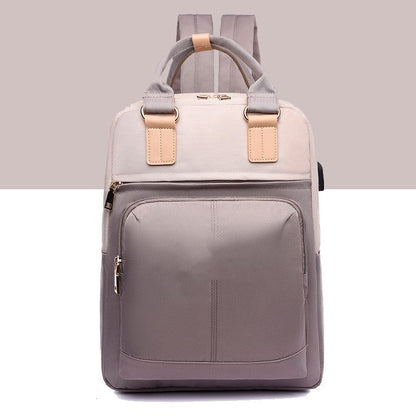 Mochila para ordenador, recargable por USB, a la moda