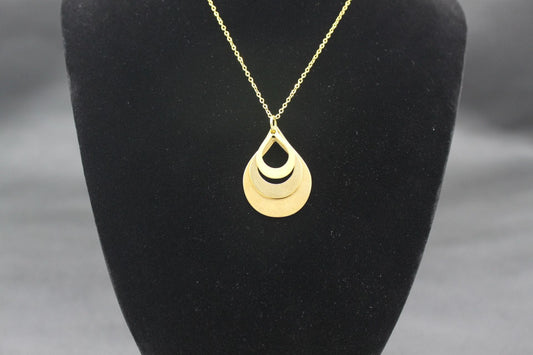 Pendentif combinaison goutte d'eau transfrontalier peut être gravé avec nom lettre créatif bijoux anglais cadeau de fête des mères