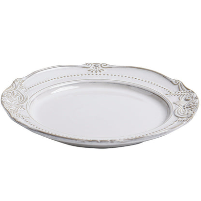 Relief Ceramic Tableware Rice Bowl Plate