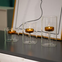 Candelabro de cristal para mesa de comedor, adornos para cenas