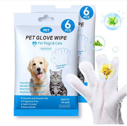 Pet Cleaning Gloves & Wipes – Gentle Grooming & Hygiene Kit for Dogs & Cats