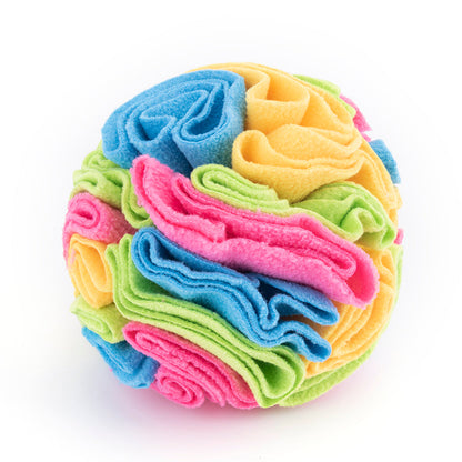 Balle à Renifler Jouet Interactif pour Chien Balle Jouets Puzzles de Stimulation Mentale pour Chien Tapis de Nourriture pour Jeu d'Enrichissement pour Chiens Soulagement du Stress Portable Lavable en Machine