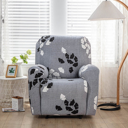 Housse de fauteuil inclinable tout compris en tissu imprimé extensible, 1 place