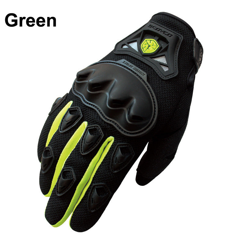 Gants de moto mi-doigts anti-chute et antidérapants pour la course