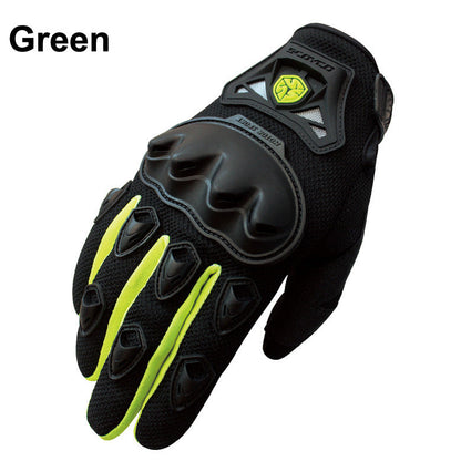 Gants de moto mi-doigts anti-chute et antidérapants pour la course