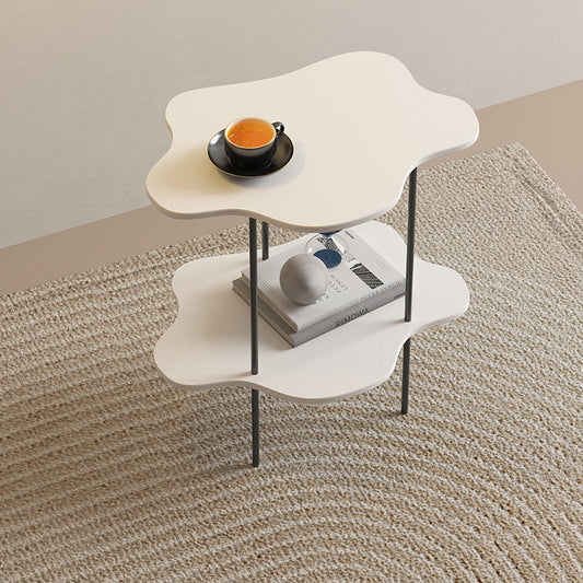 Mesa de centro Cloud, forma poligonal, estante moderno minimalista