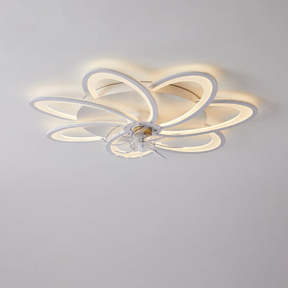 Lámpara de techo con ventilador moderna y sencilla para dormitorio, silenciosa, para sala de estar