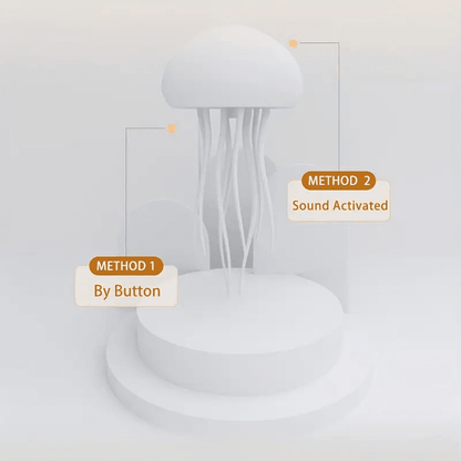 Voice-Controlled Jellyfish Night Light | Ambient LED Mood Lamp for Home Decor