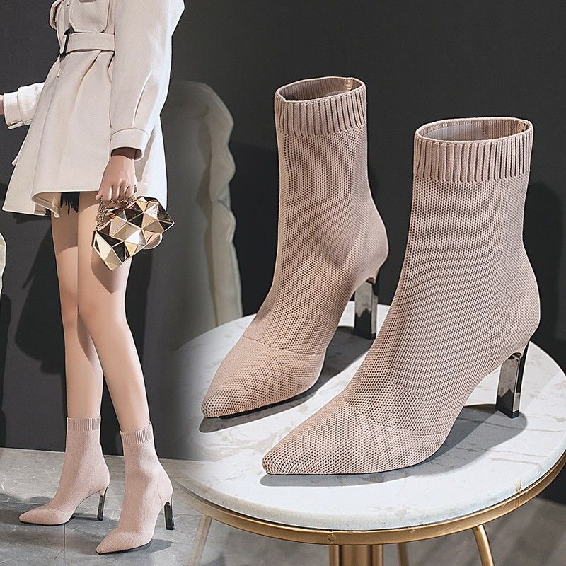 Pointed Toe Boots Women Shoes