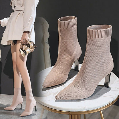 Pointed Toe Boots Women Shoes