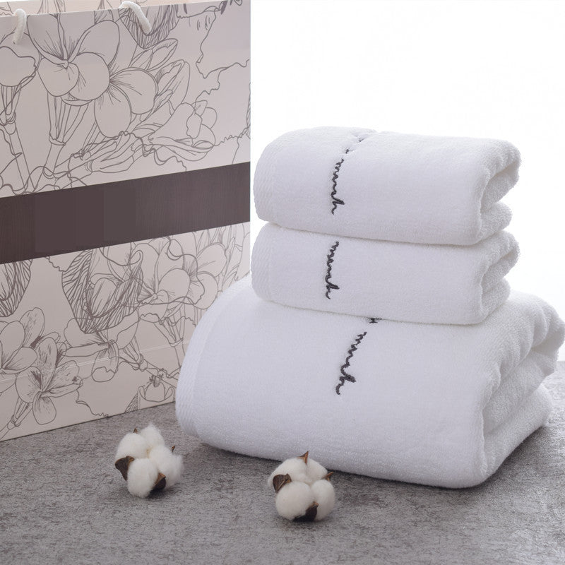Ensemble cadeau de serviettes de bain en pur coton, haut de gamme, pour couple