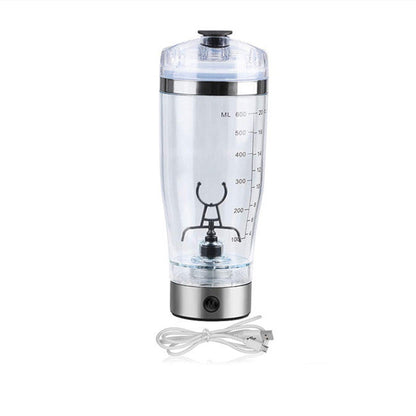Portable Electric Protein Shaker Bottle | USB Rechargeable Mixer for Shakes, Smoothies & Coffee | BPA-Free Fitness Blender Cup