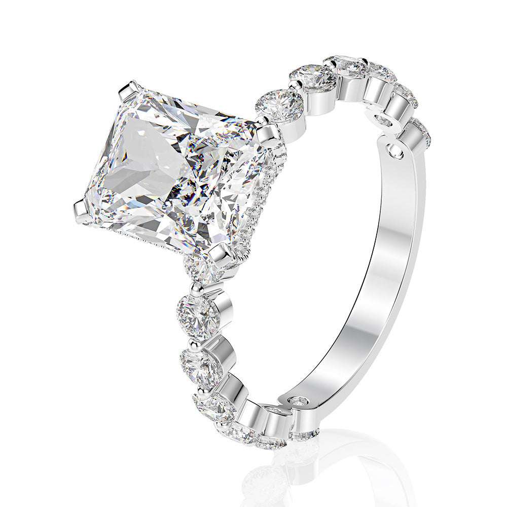 Vintage Full Diamond Zircon Ring Set
