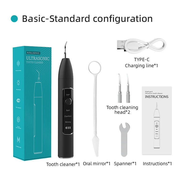 Limpiador dental ultrasónico con seguimiento visual de frecuencia para el hogar