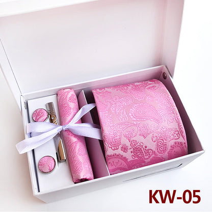 Caja de regalo de corbatas para hombre, 6 piezas, traje de negocios