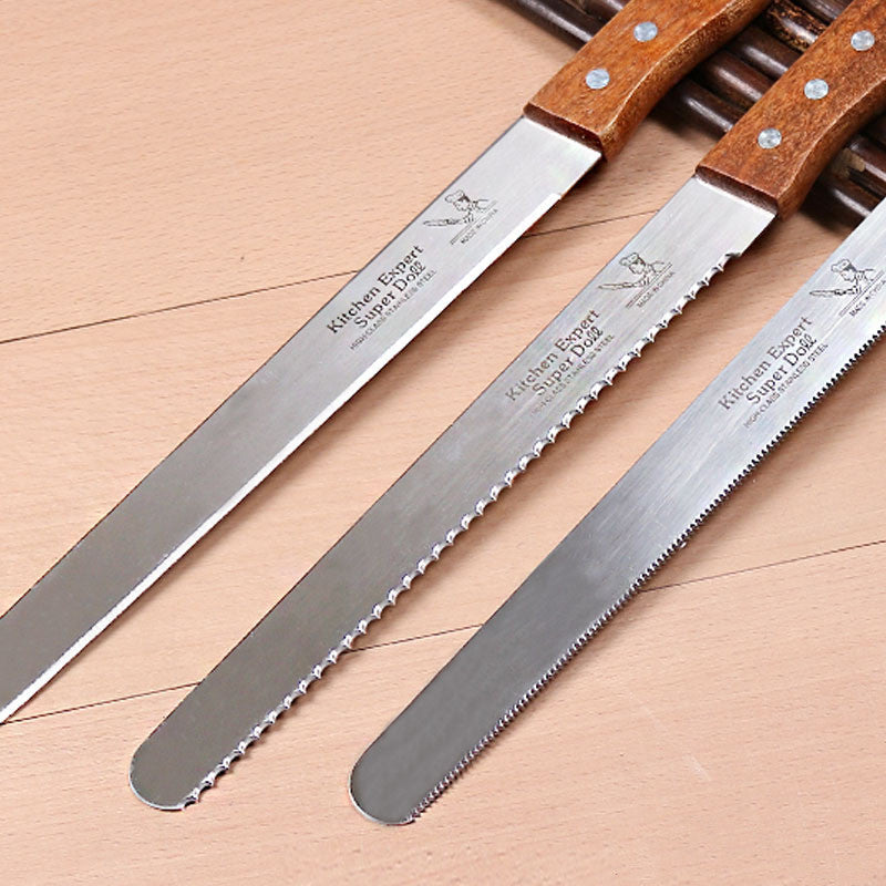 Layered Bread Slicer with Serrated Blade – Adjustable Thickness Bread Cutting Guide for Baking