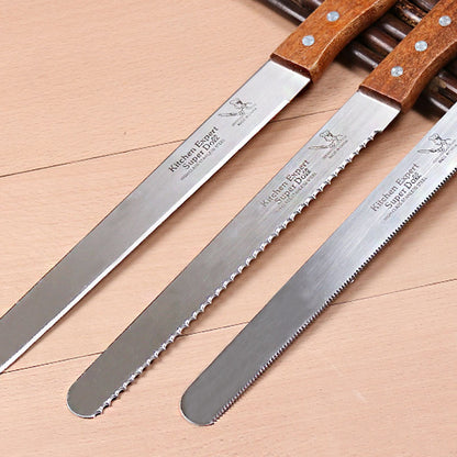 Layered Bread Slicer with Serrated Blade – Adjustable Thickness Bread Cutting Guide for Baking