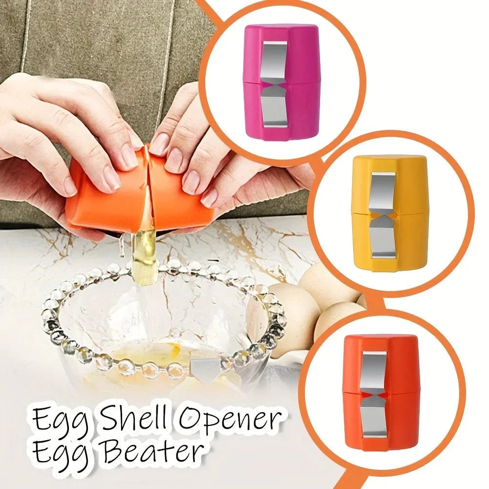 3 Pieces Egg Shell Easy Opener Set