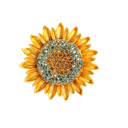 Broche Esmaltado Girasol Amarillo