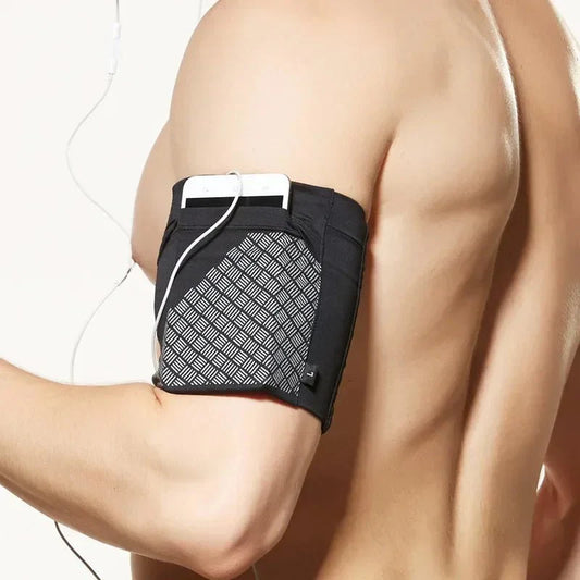 Elastic Running Arm Bag – Anti-Slip with Earphone Hole and Key Pocket