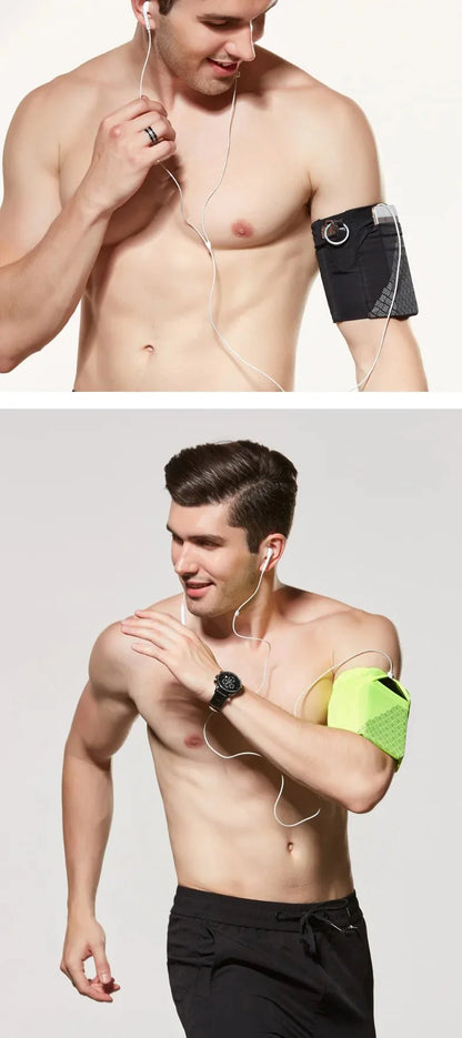 Elastic Running Arm Bag – Anti-Slip with Earphone Hole and Key Pocket