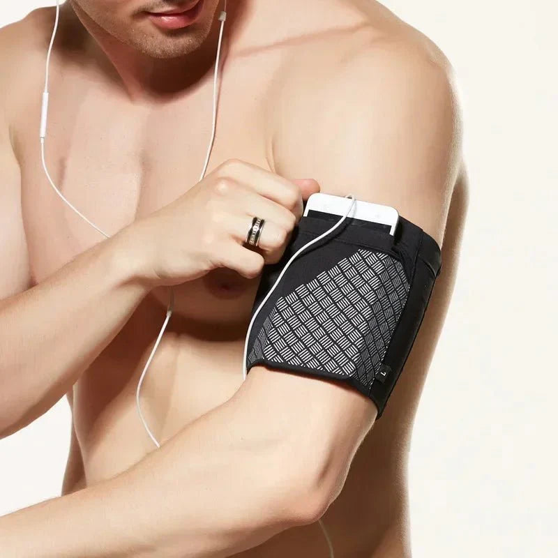 Elastic Running Arm Bag – Anti-Slip with Earphone Hole and Key Pocket