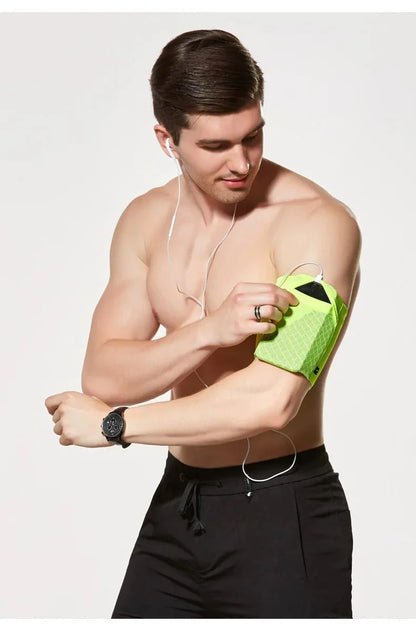 Elastic Running Arm Bag – Anti-Slip with Earphone Hole and Key Pocket