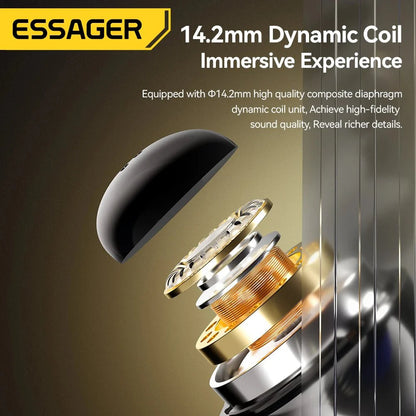 ESSAGER 3.5mm Wired In-Ear Headphones | Built-in Mic and Volume Control