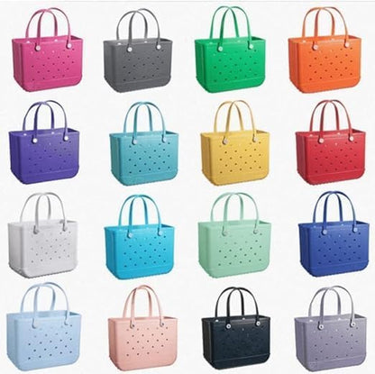 Waterproof EVA Beach Tote Bag Large Sandproof Washable Travel Carryall