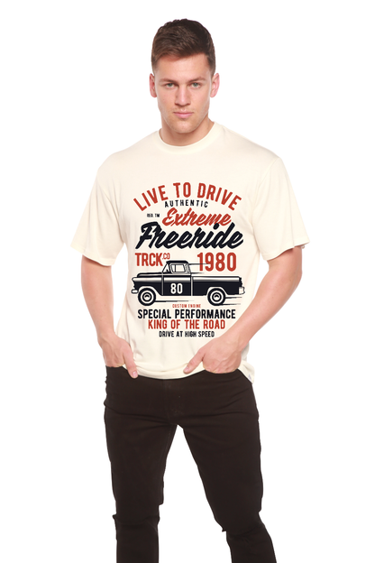 T-shirt graphique à manches courtes Extreme Freeride en viscose de bambou et coton biologique pour homme