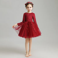 Children's Evening Dress Girl Princess Skirt Fluffy Yarn Children's Birthday