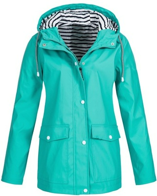 Blue Windbreaker Mountaineering Jacket – Cozy & Warm Interior, Lightweight All-Weather Protection