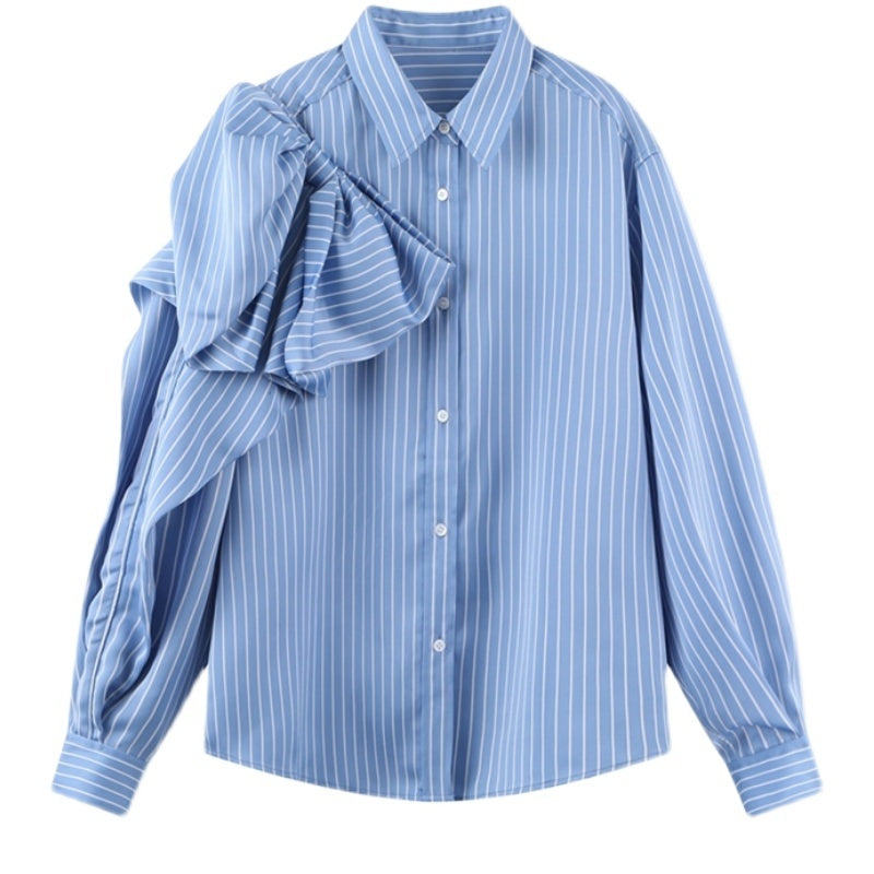 Women's Blue Striped Blouse