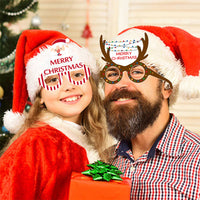 Christmas Children's Paper Glasses Party Decoration Supplies