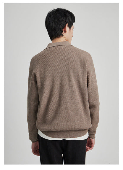V-Neck Knit Sweater