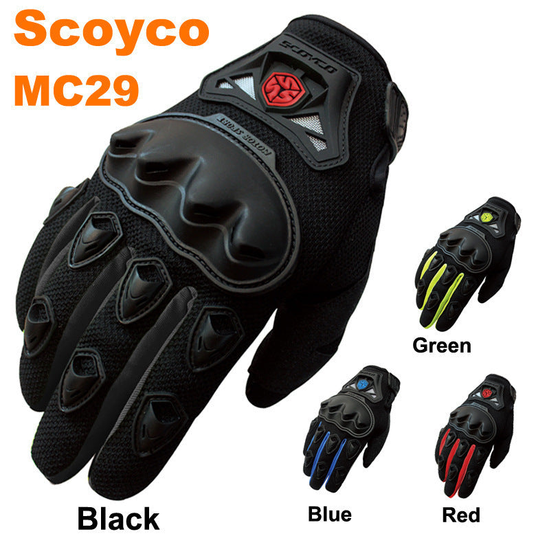 Gants de moto mi-doigts anti-chute et antidérapants pour la course