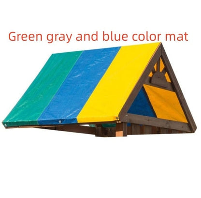 Bâche de toit color-block pour aire de jeux extérieure pour enfants