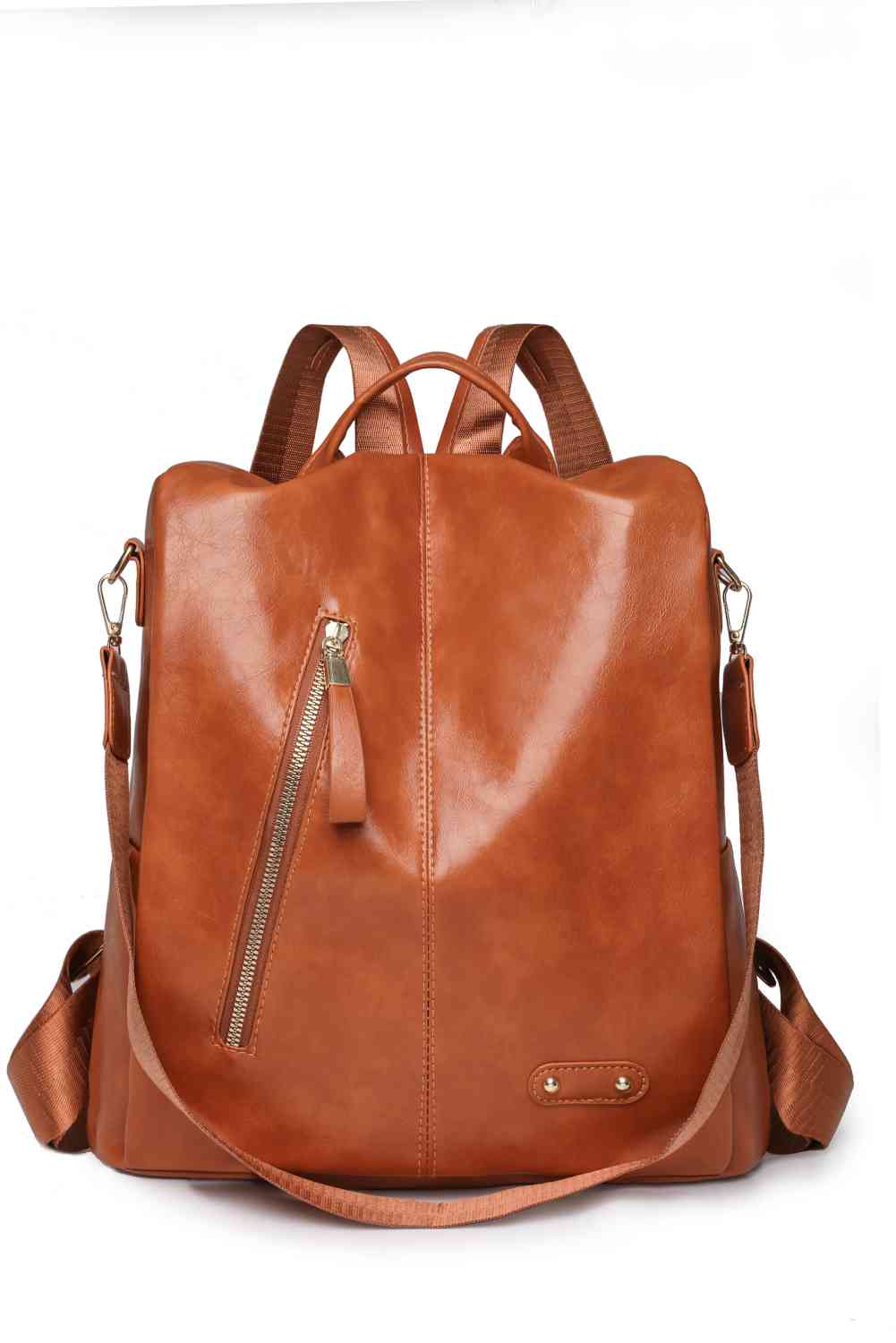 Mochila Marcy con cremallera y bolsillos – Elegante bolso multiusos de uso diario para mujer