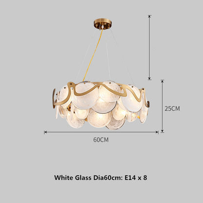 Modern Minimalist Restaurant Table Bar Glass Chandelier