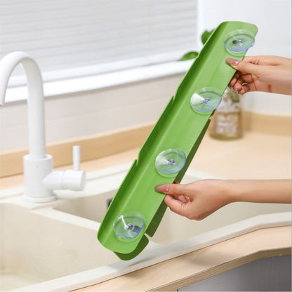 Silicone Sink Splash Guard – Waterproof & Oil-Proof Banana Leaf Baffle