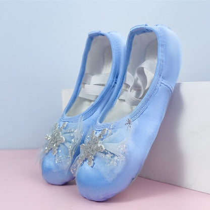 Chaussures de danse pour enfants, chaussures d'entraînement à semelle souple, pour filles