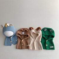 Children's Hat Scarf Integrated Winter Ins