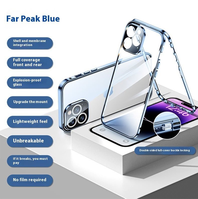 Double-Sided Glass Magnetic iPhone 16 Case – Ultra-Thin Drop Protection | Privacy & Standard