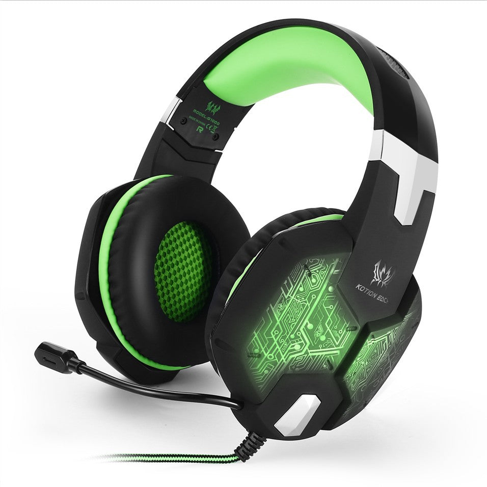 G1000 Gaming Headset with Microphone – Immersive Stereo Sound for PC, PS4 & Xbox