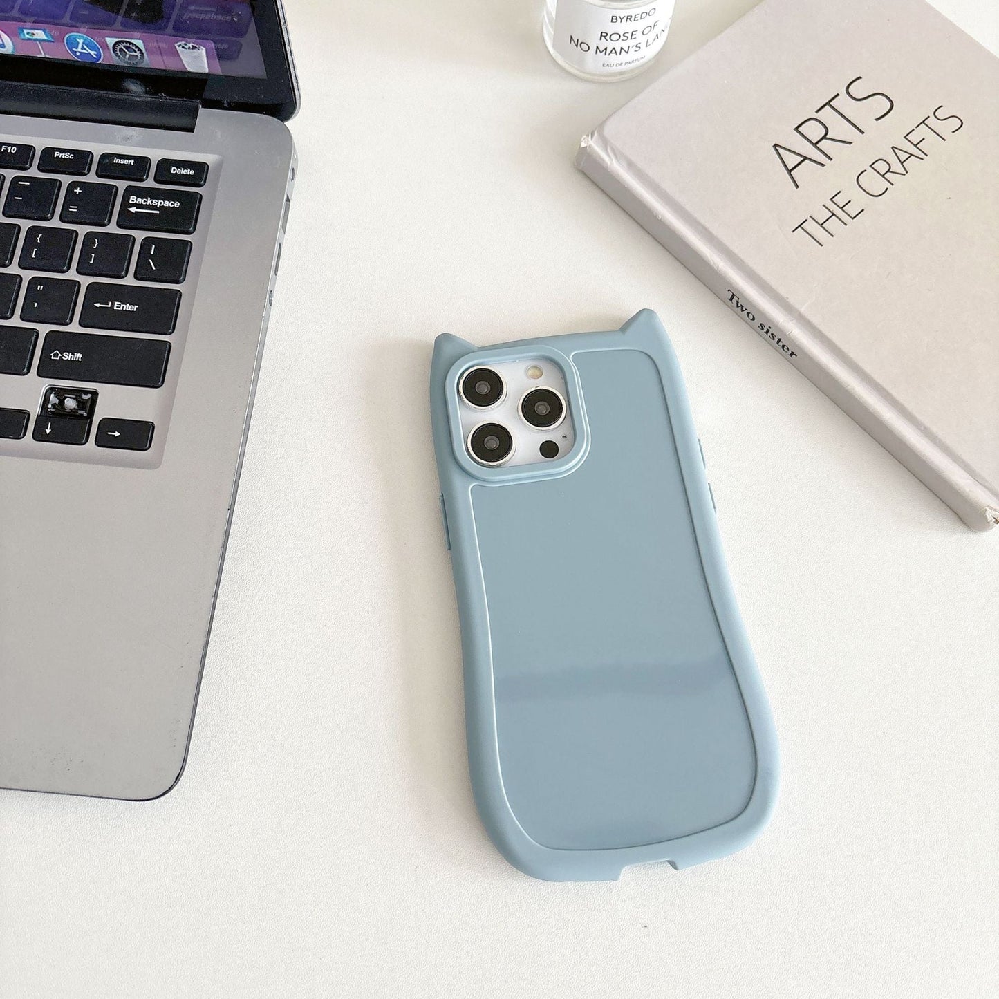 Cat Ears Silicone iPhone Case – Cute High-Grade Protective Cover | iPhone 11–16