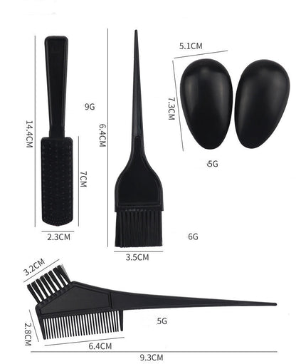 Hair Color Tool Set 11 Pieces Hair Salon Comb Brush Disposable