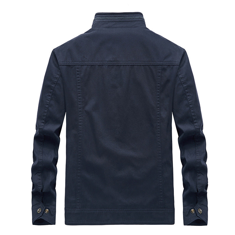 New Men's Casual Jacket Plus Size Stand Collar