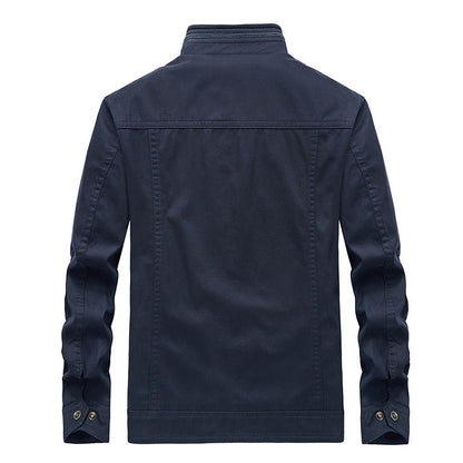 New Men's Casual Jacket Plus Size Stand Collar