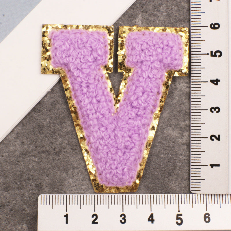 26 Patchs de Vêtements Brodés avec Lettres