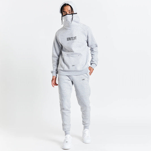 Sudadera casual holgada con capucha de color liso para hombre, talla grande